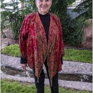 Womens dropped shoulder long sleevescardigan wrap